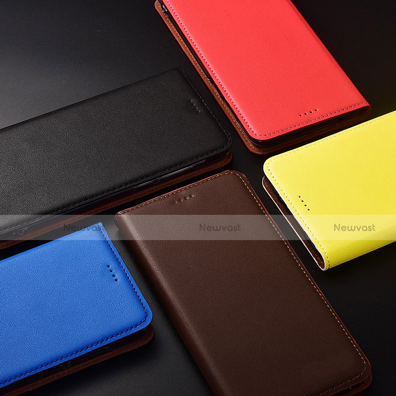 Leather Case Stands Flip Cover H04 Holder for Apple iPhone 15 Plus