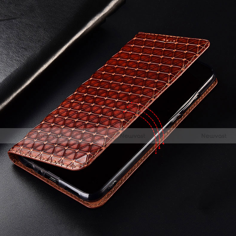 Leather Case Stands Flip Cover H05 Holder for Apple iPhone 13 Mini