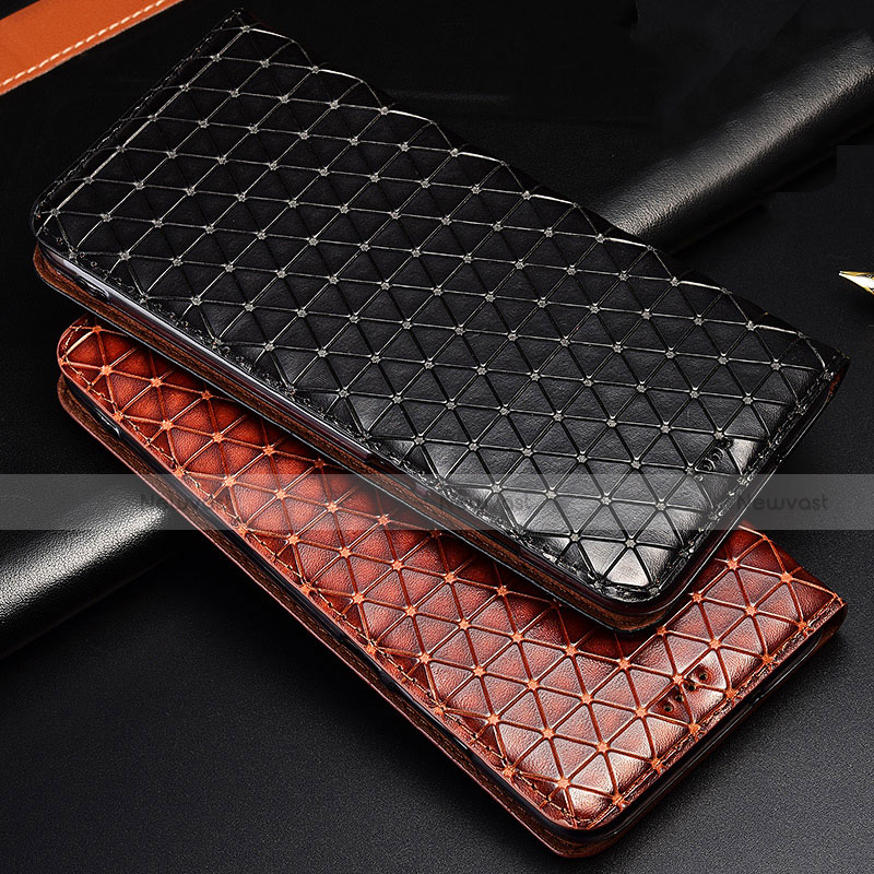 Leather Case Stands Flip Cover H05 Holder for Apple iPhone 15