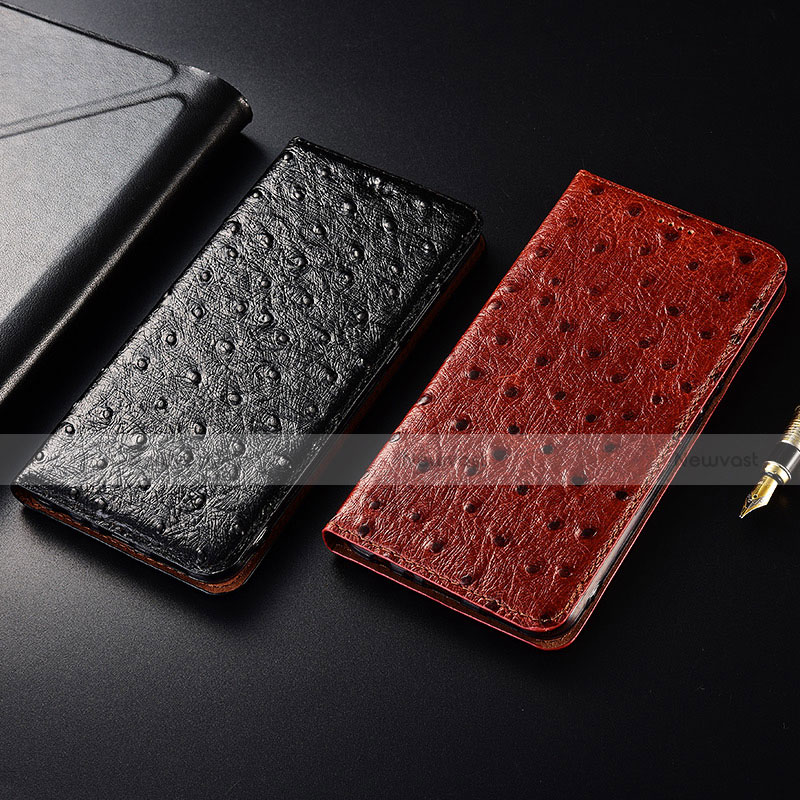 Leather Case Stands Flip Cover H06 Holder for Apple iPhone 15 Plus