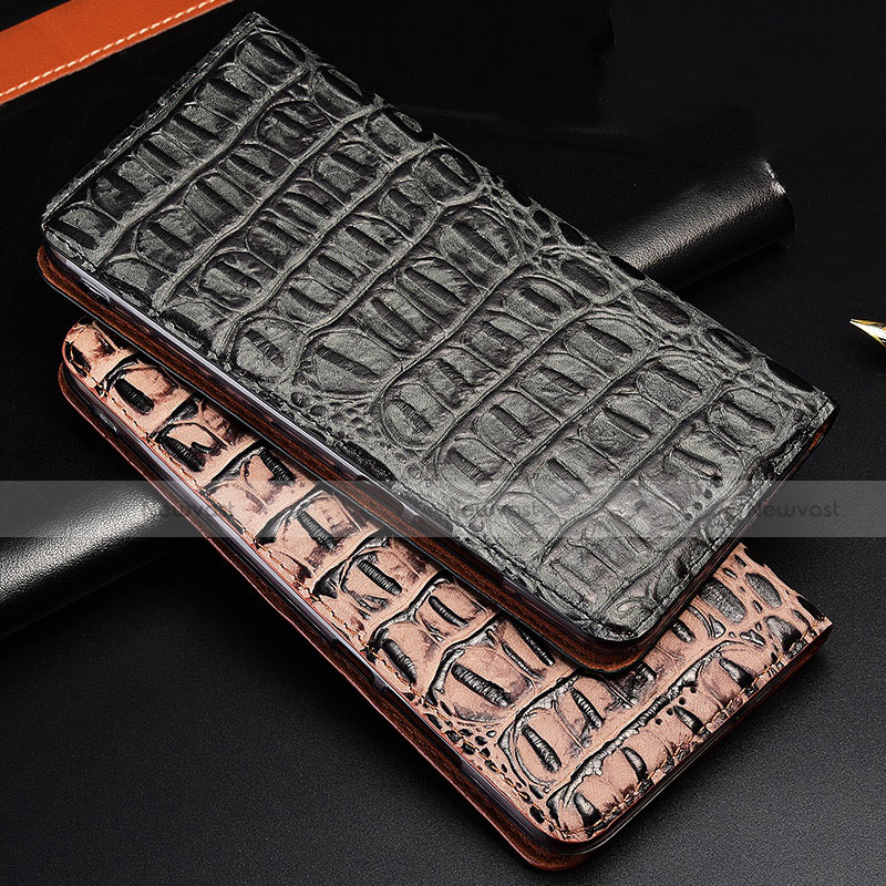 Leather Case Stands Flip Cover H07 Holder for Apple iPhone 15