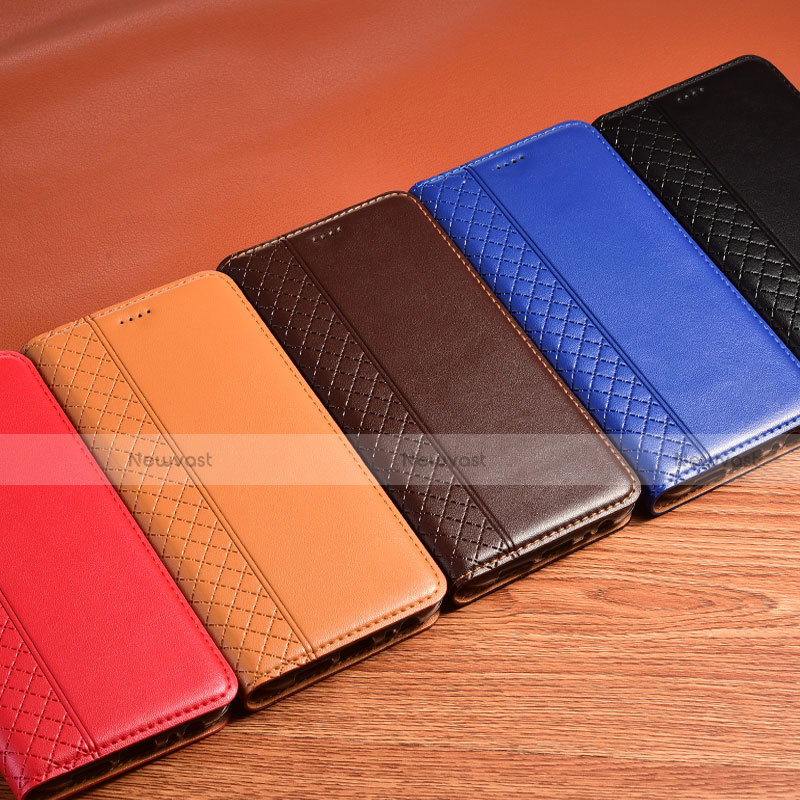 Leather Case Stands Flip Cover H10 Holder for Apple iPhone 15