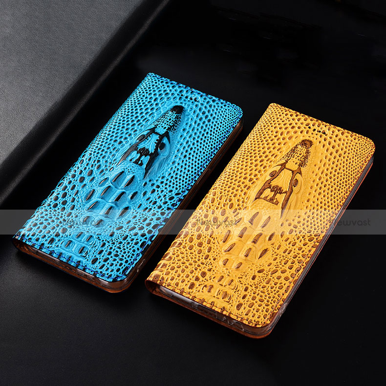 Leather Case Stands Flip Cover H15 Holder for Apple iPhone 15