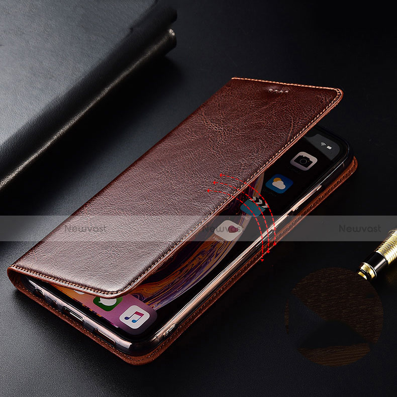 Leather Case Stands Flip Cover H19 Holder for Apple iPhone 15