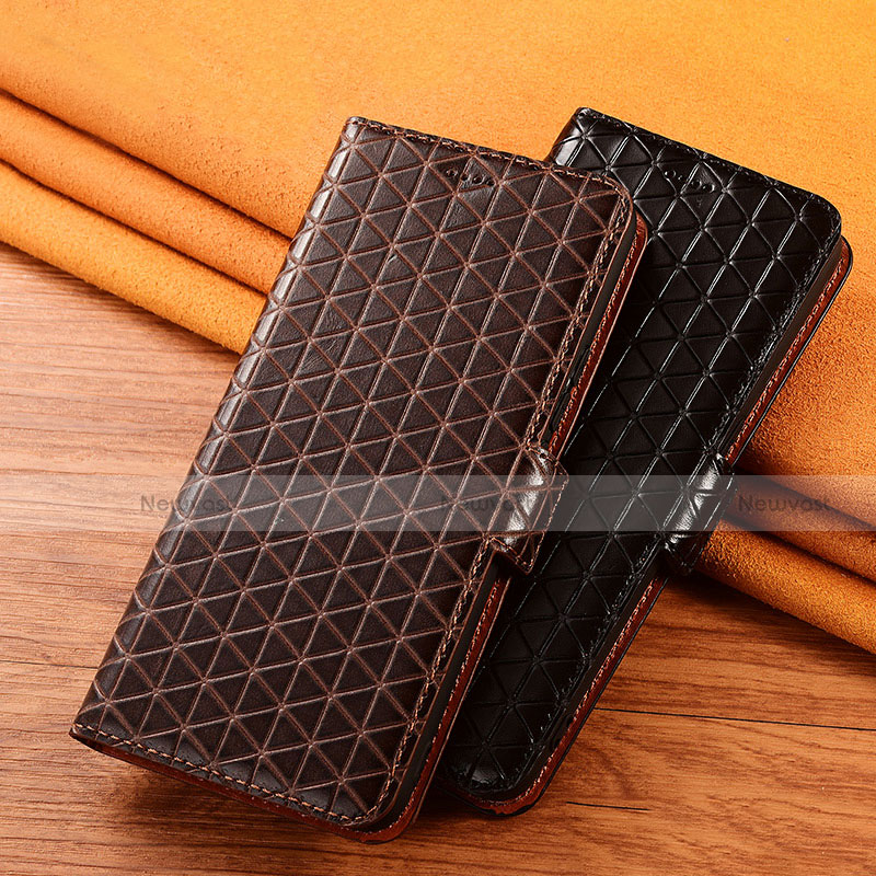 Leather Case Stands Flip Cover H21 Holder for Apple iPhone 15