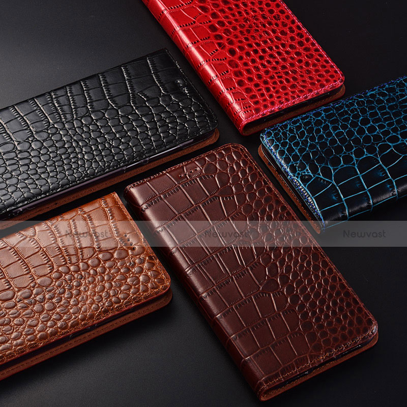 Leather Case Stands Flip Cover H22 Holder for Apple iPhone 15