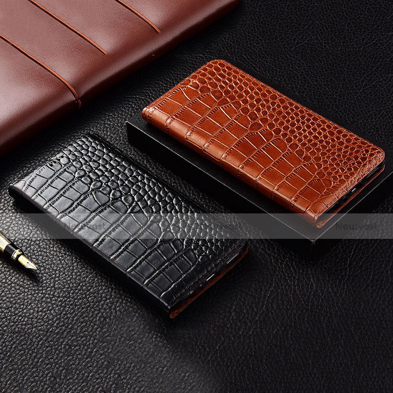 Leather Case Stands Flip Cover H22 Holder for Apple iPhone 15 Plus