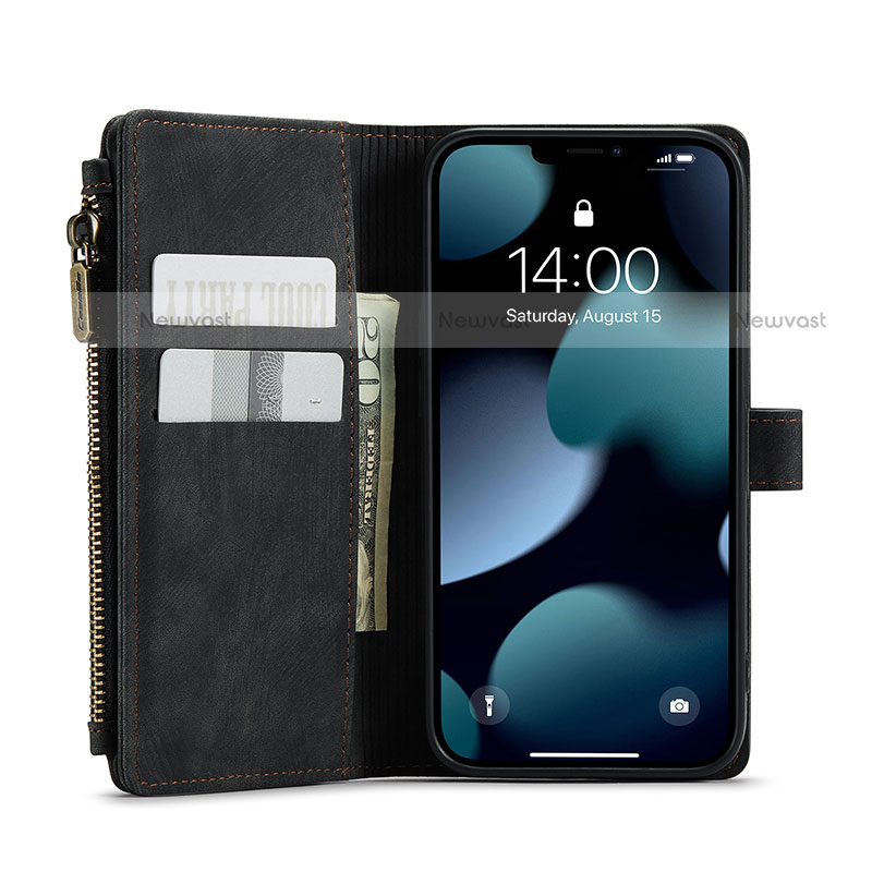 Leather Case Stands Flip Cover H28 Holder for Apple iPhone 13 Mini