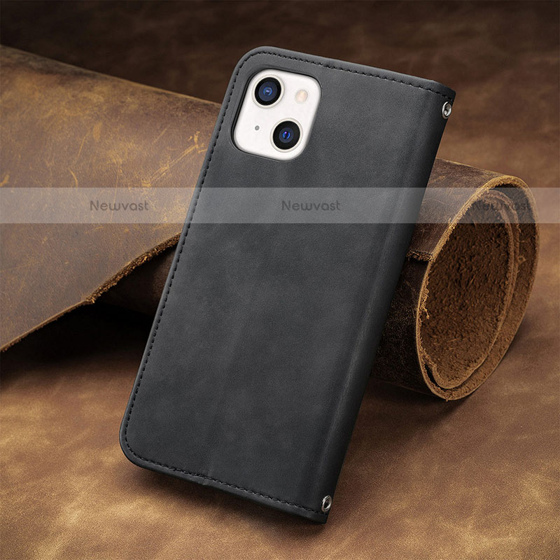 Leather Case Stands Flip Cover H30 Holder for Apple iPhone 14 Plus