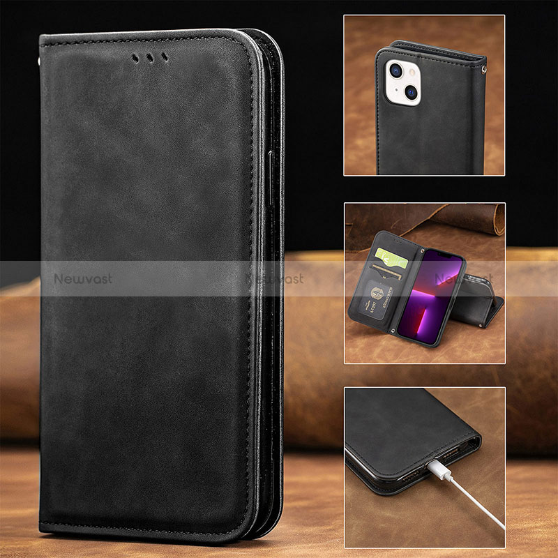 Leather Case Stands Flip Cover H30 Holder for Apple iPhone 15