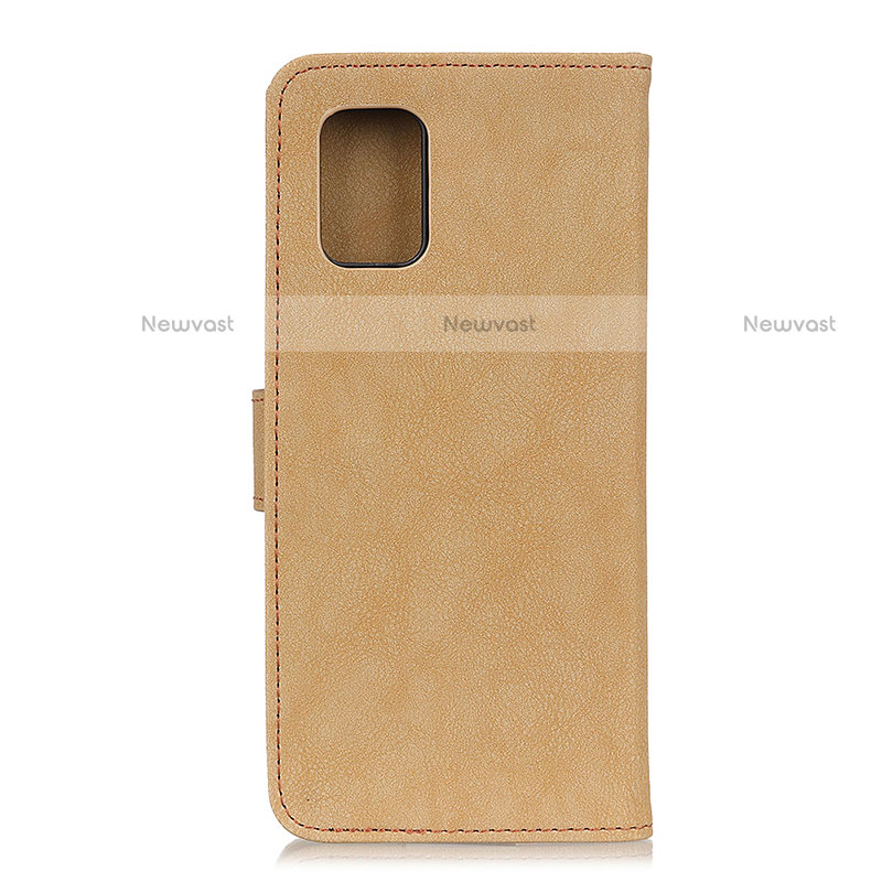 Leather Case Stands Flip Cover Holder A01D for Motorola Moto Edge S 5G Gold