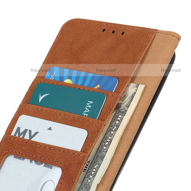 Leather Case Stands Flip Cover Holder A01D for Motorola Moto One Fusion Plus