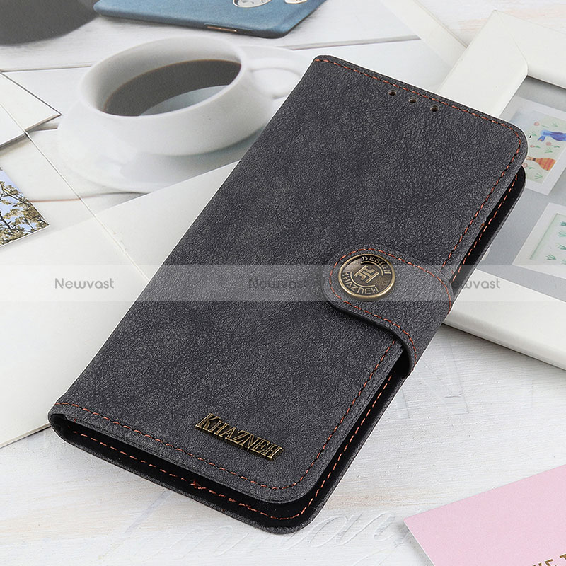 Leather Case Stands Flip Cover Holder A01D for OnePlus 9RT 5G Black