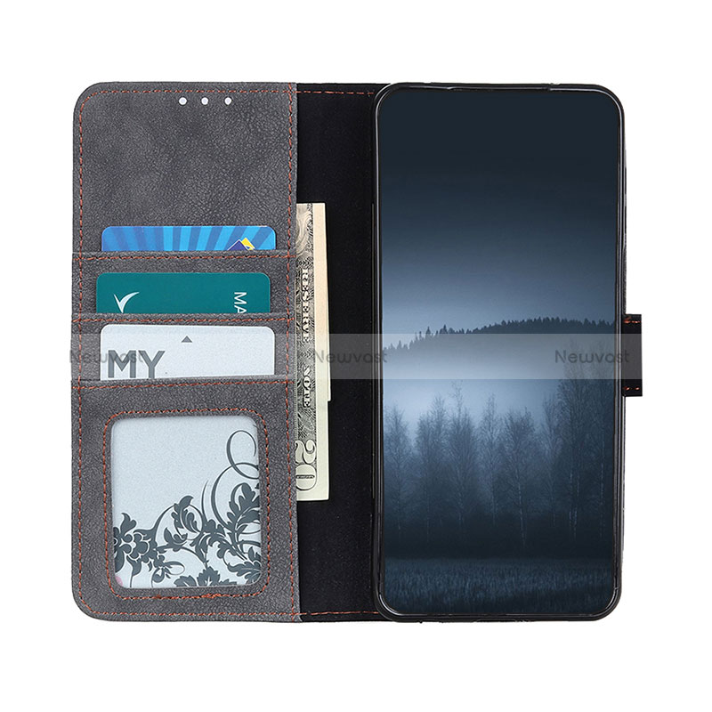 Leather Case Stands Flip Cover Holder A01D for Oppo A16