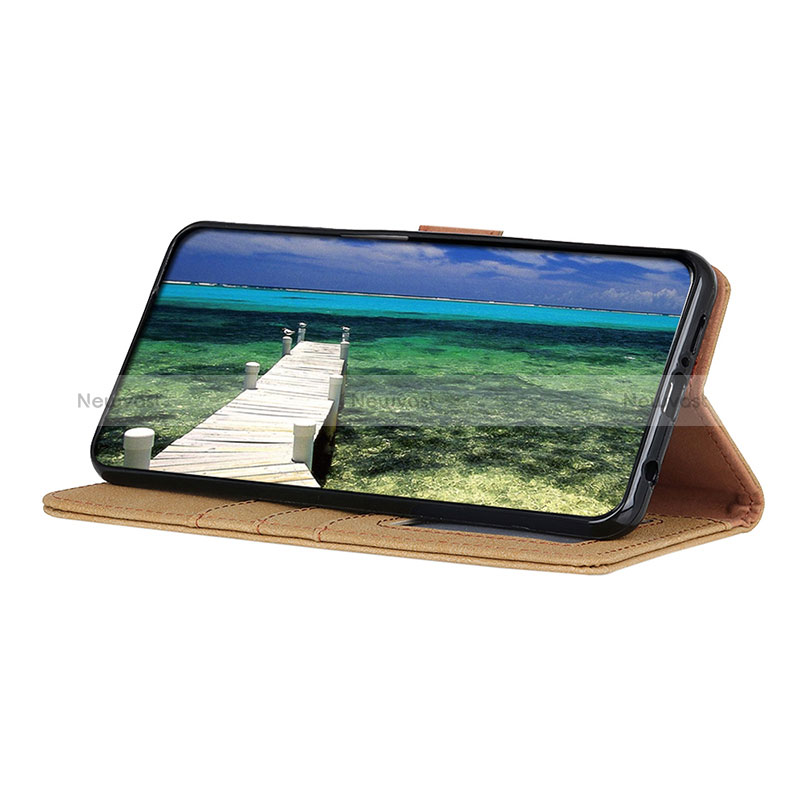 Leather Case Stands Flip Cover Holder A01D for Oppo A16