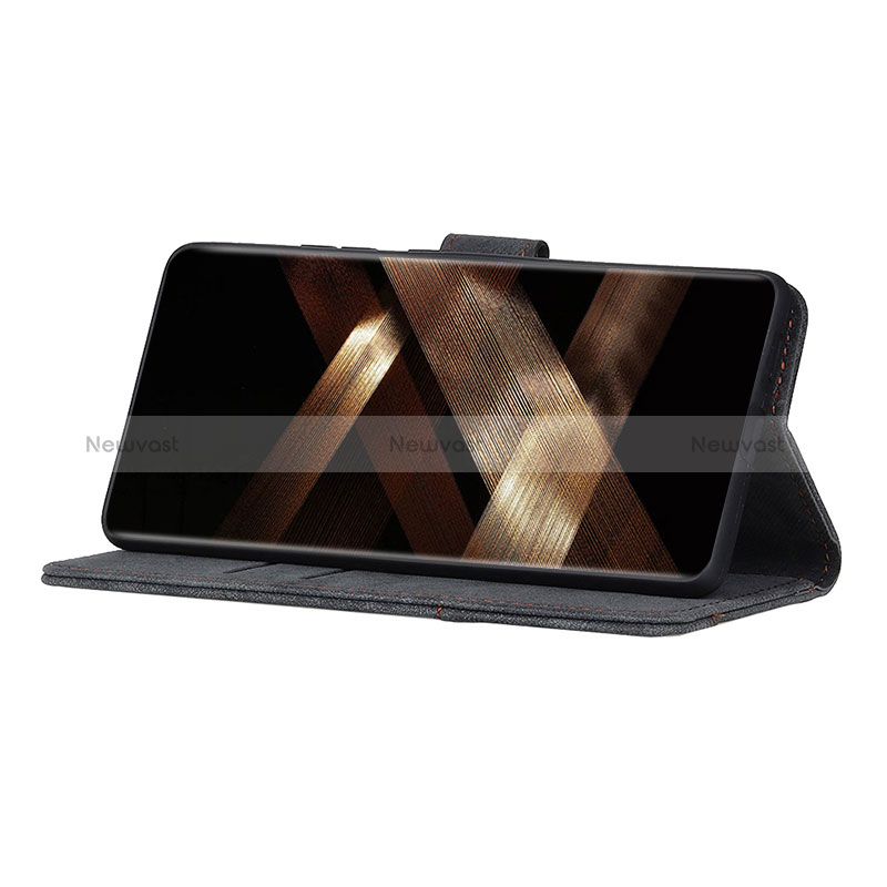 Leather Case Stands Flip Cover Holder A01D for Samsung Galaxy S24 Ultra 5G