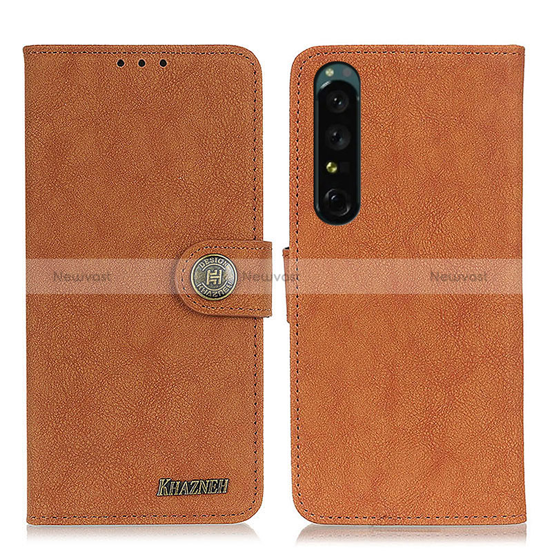 Leather Case Stands Flip Cover Holder A01D for Sony Xperia 1 IV