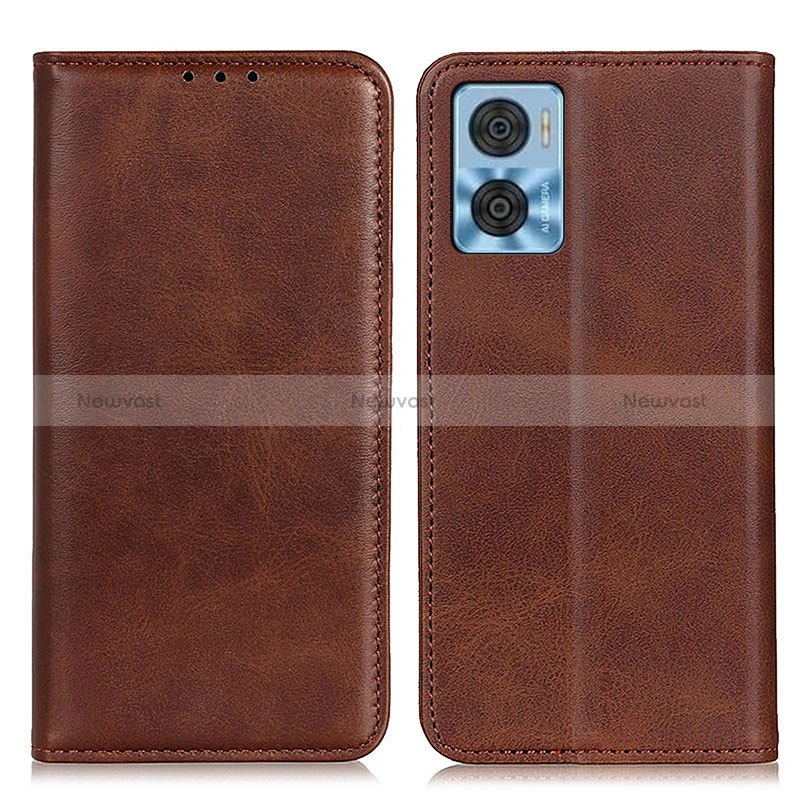 Leather Case Stands Flip Cover Holder A02D for Motorola Moto E22i