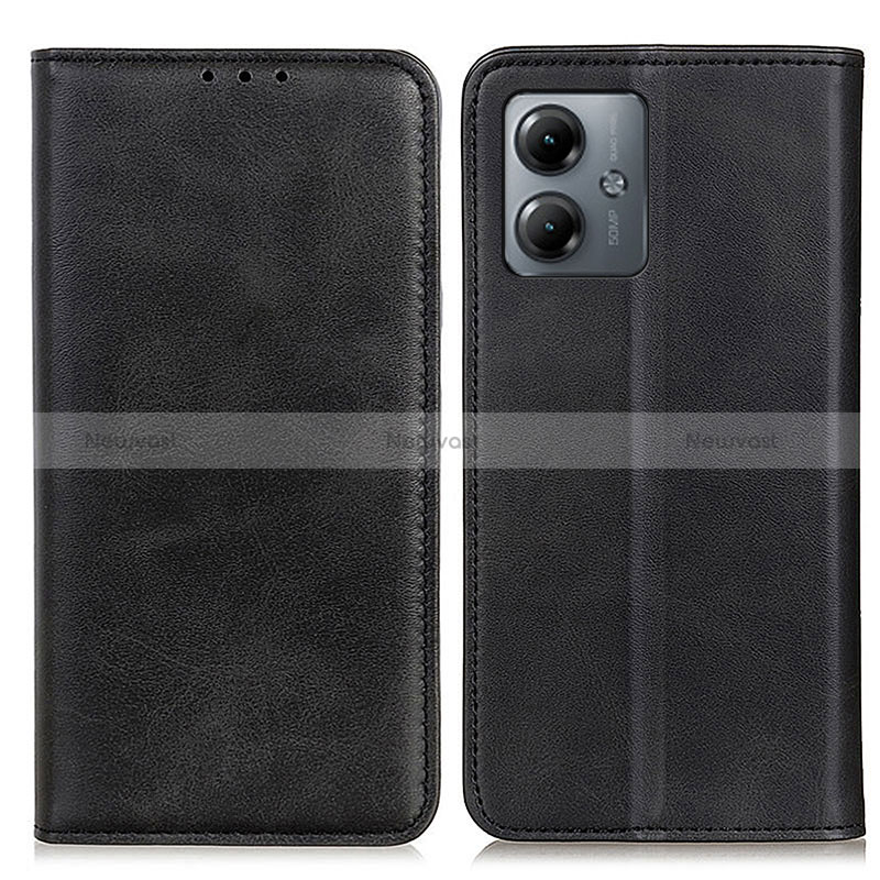 Leather Case Stands Flip Cover Holder A02D for Motorola Moto G14