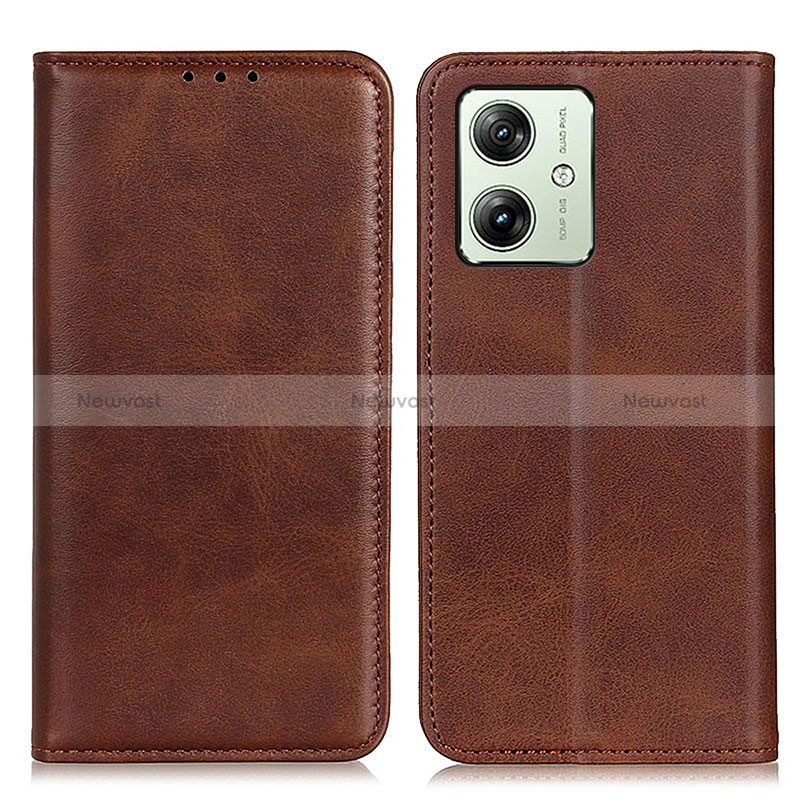 Leather Case Stands Flip Cover Holder A02D for Motorola Moto G54 5G