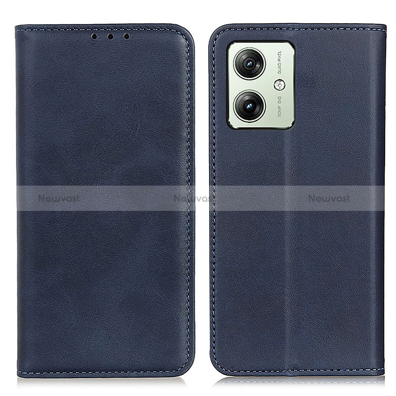 Leather Case Stands Flip Cover Holder A02D for Motorola Moto G54 5G