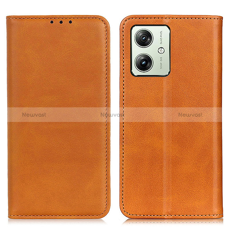 Leather Case Stands Flip Cover Holder A02D for Motorola Moto G54 5G