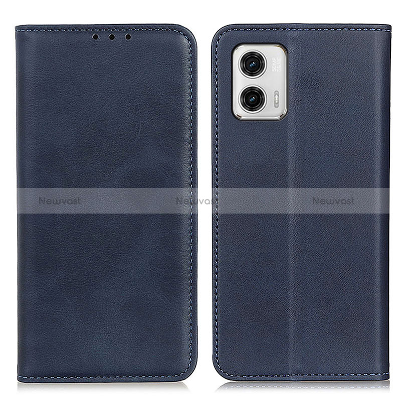 Leather Case Stands Flip Cover Holder A02D for Motorola Moto G73 5G