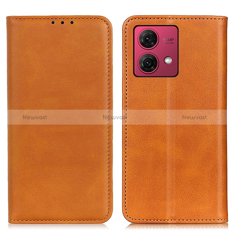 Leather Case Stands Flip Cover Holder A02D for Motorola Moto G84 5G