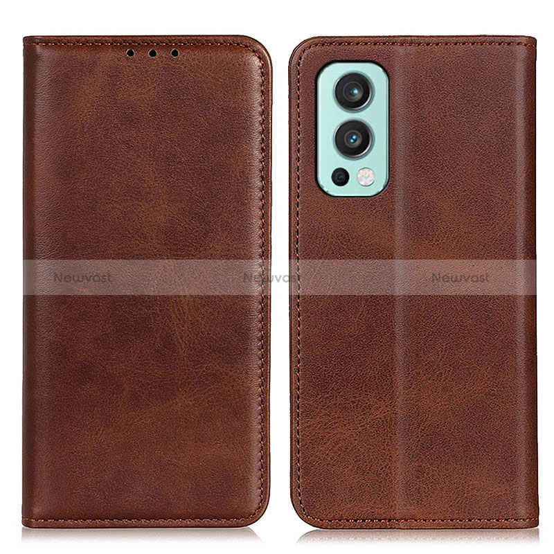 Leather Case Stands Flip Cover Holder A02D for OnePlus Nord 2 5G