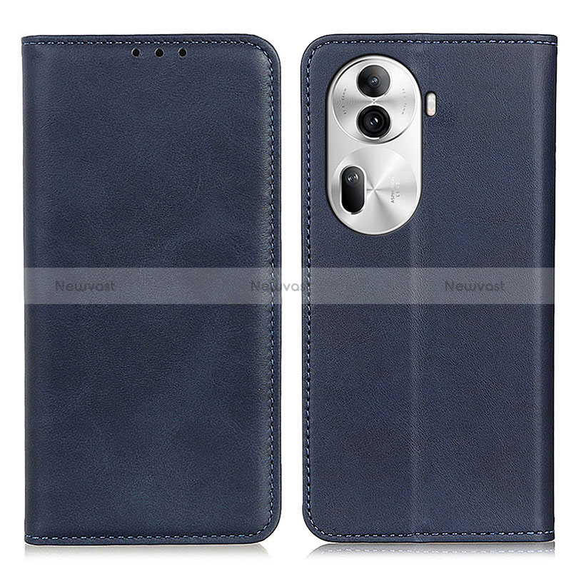 Leather Case Stands Flip Cover Holder A02D for Oppo Reno11 Pro 5G