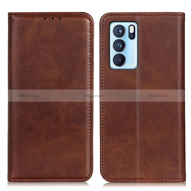 Leather Case Stands Flip Cover Holder A02D for Oppo Reno6 Pro 5G India