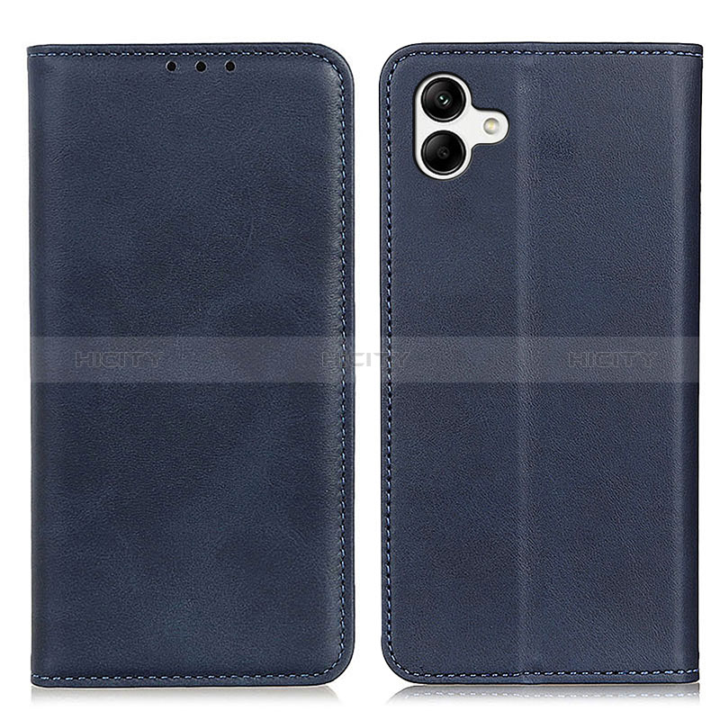 Leather Case Stands Flip Cover Holder A02D for Samsung Galaxy A04E Blue