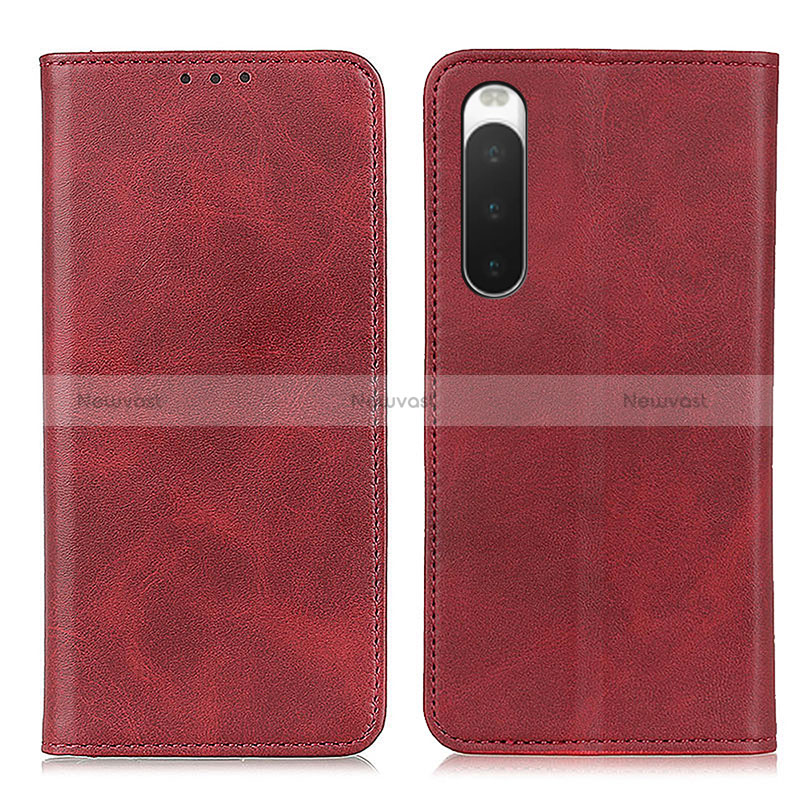 Leather Case Stands Flip Cover Holder A02D for Sony Xperia 10 IV