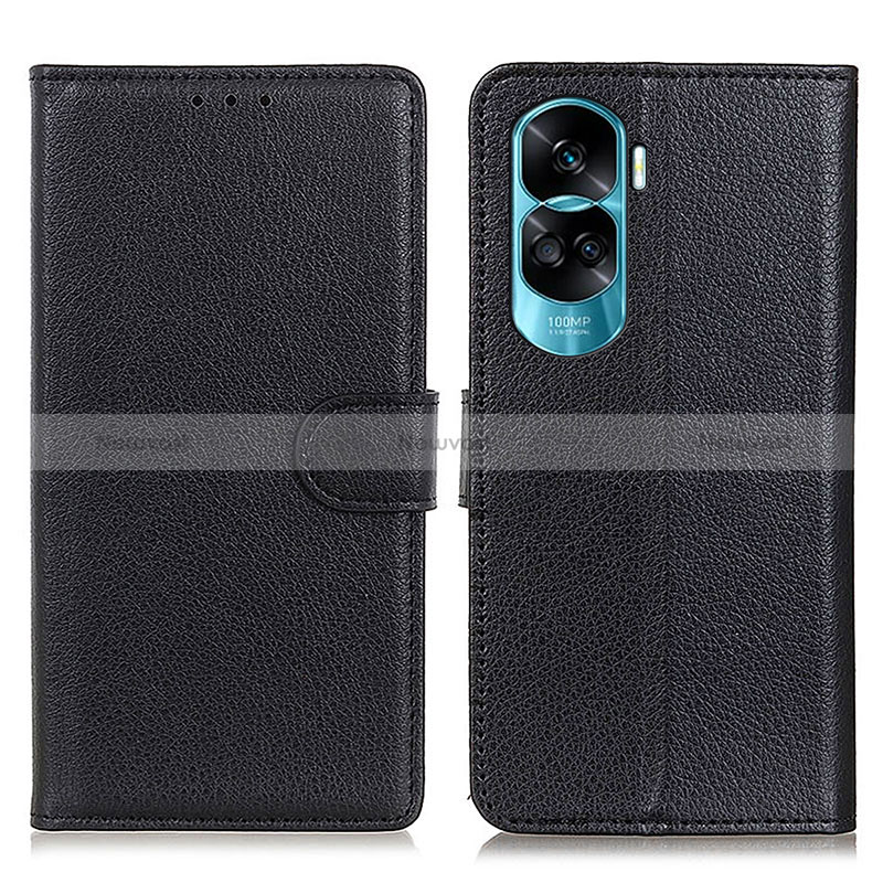 Leather Case Stands Flip Cover Holder A03D for Huawei Honor 90 Lite 5G