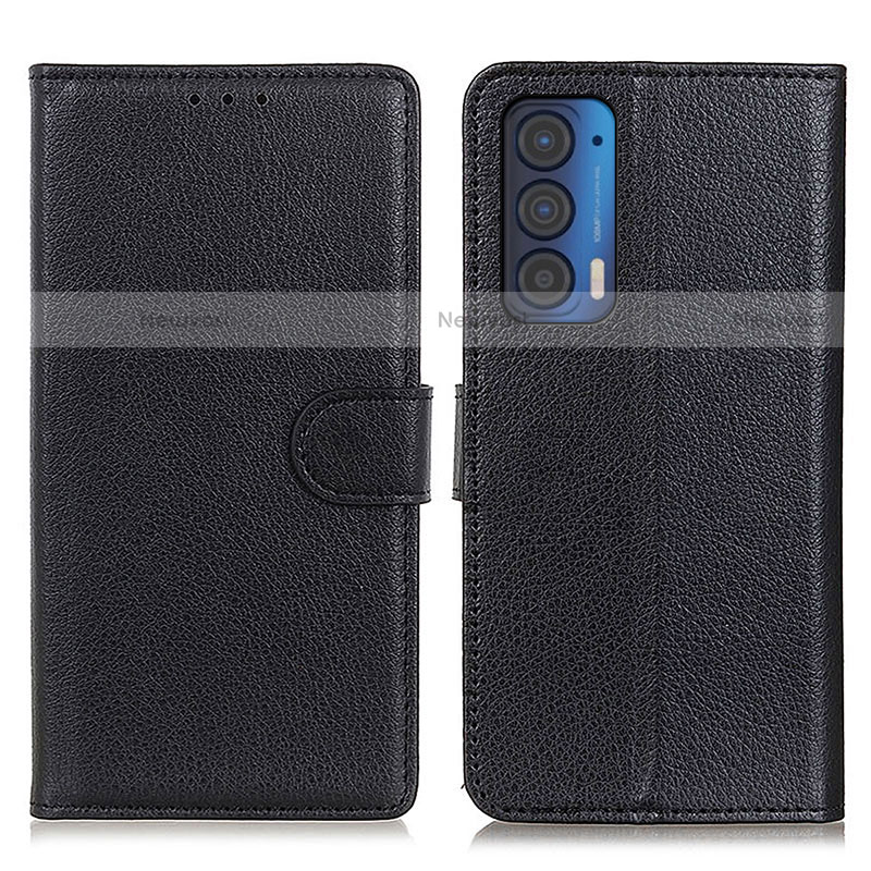 Leather Case Stands Flip Cover Holder A03D for Motorola Moto Edge (2021) 5G