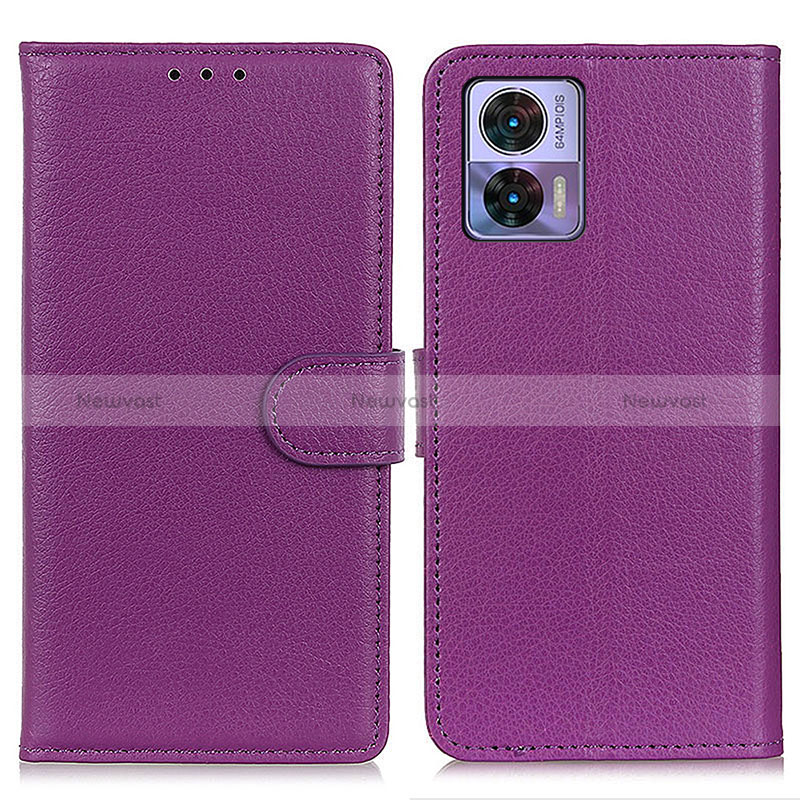 Leather Case Stands Flip Cover Holder A03D for Motorola Moto Edge 30 Lite 5G