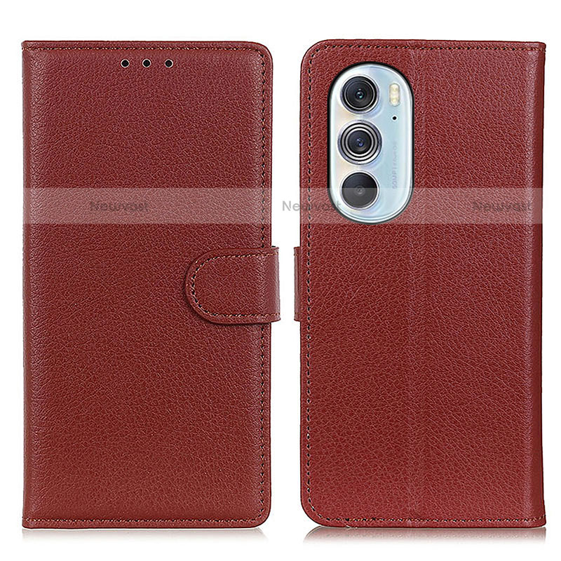 Leather Case Stands Flip Cover Holder A03D for Motorola Moto Edge Plus (2022) 5G
