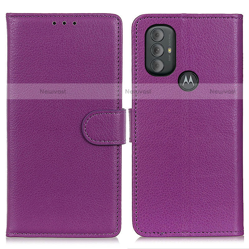 Leather Case Stands Flip Cover Holder A03D for Motorola Moto G Play Gen 2