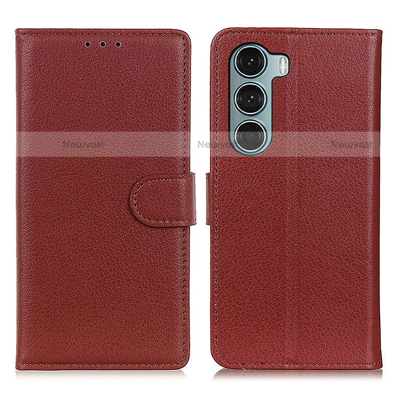 Leather Case Stands Flip Cover Holder A03D for Motorola Moto G200 5G