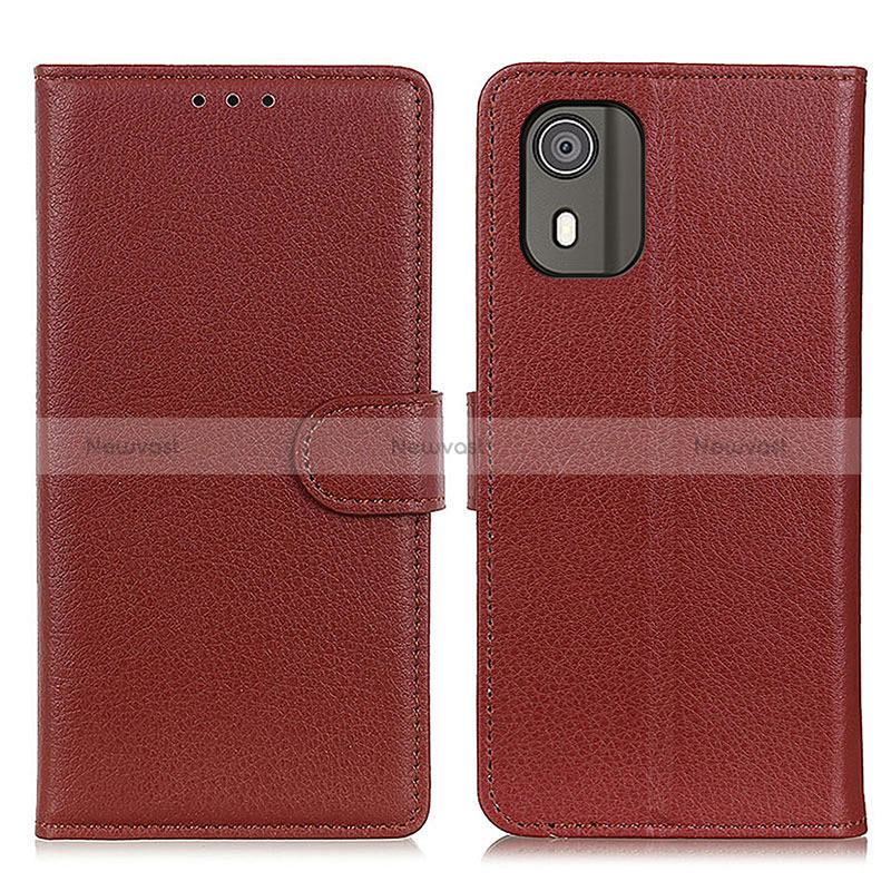 Leather Case Stands Flip Cover Holder A03D for Nokia C02