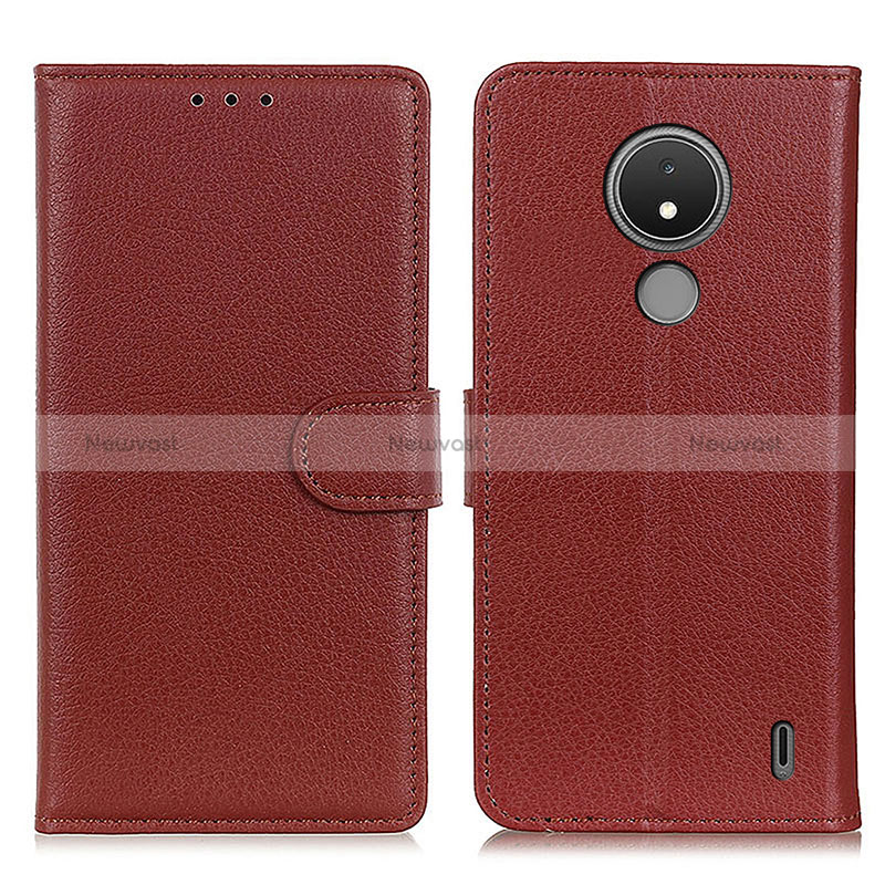 Leather Case Stands Flip Cover Holder A03D for Nokia C21