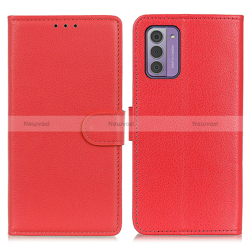 Leather Case Stands Flip Cover Holder A03D for Nokia G310 5G Red