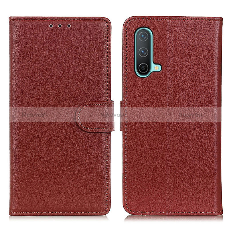 Leather Case Stands Flip Cover Holder A03D for OnePlus Nord CE 5G