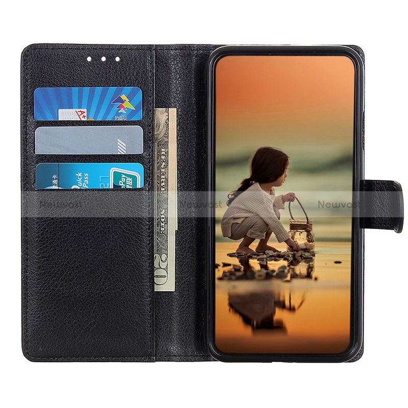 Leather Case Stands Flip Cover Holder A03D for Oppo A54 5G