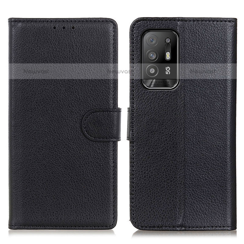 Leather Case Stands Flip Cover Holder A03D for Oppo A95 5G