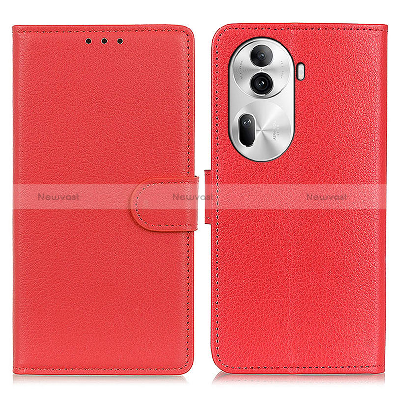 Leather Case Stands Flip Cover Holder A03D for Oppo Reno11 Pro 5G