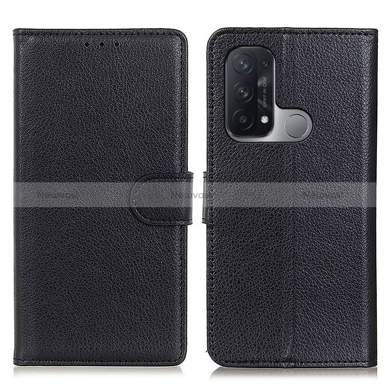 Leather Case Stands Flip Cover Holder A03D for Oppo Reno5 A