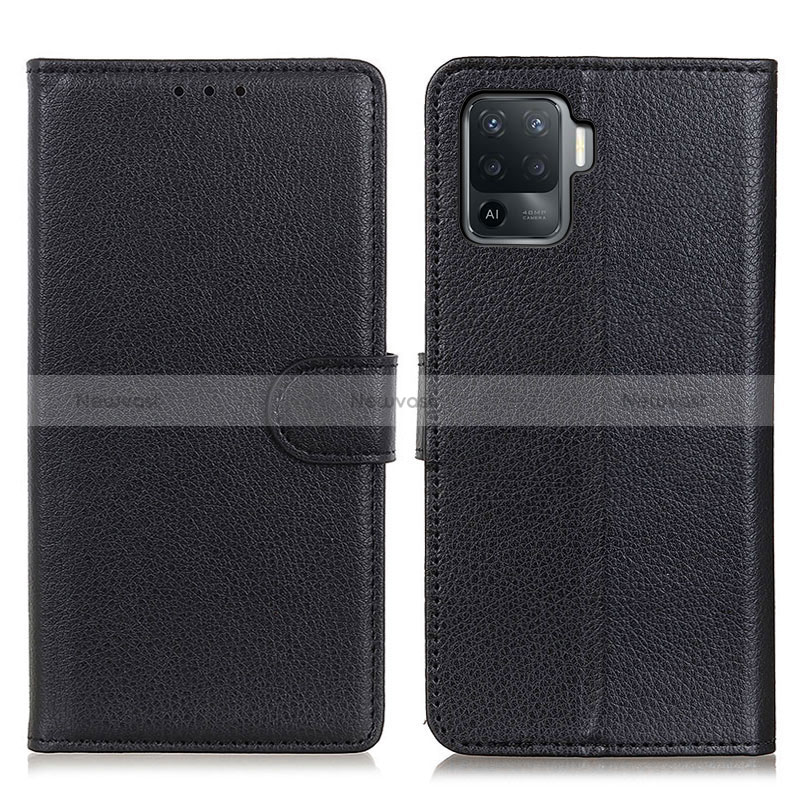 Leather Case Stands Flip Cover Holder A03D for Oppo Reno5 F