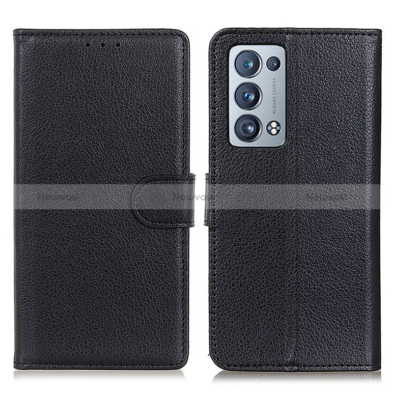 Leather Case Stands Flip Cover Holder A03D for Oppo Reno6 Pro 5G