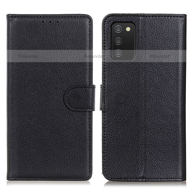 Leather Case Stands Flip Cover Holder A03D for Samsung Galaxy A02s